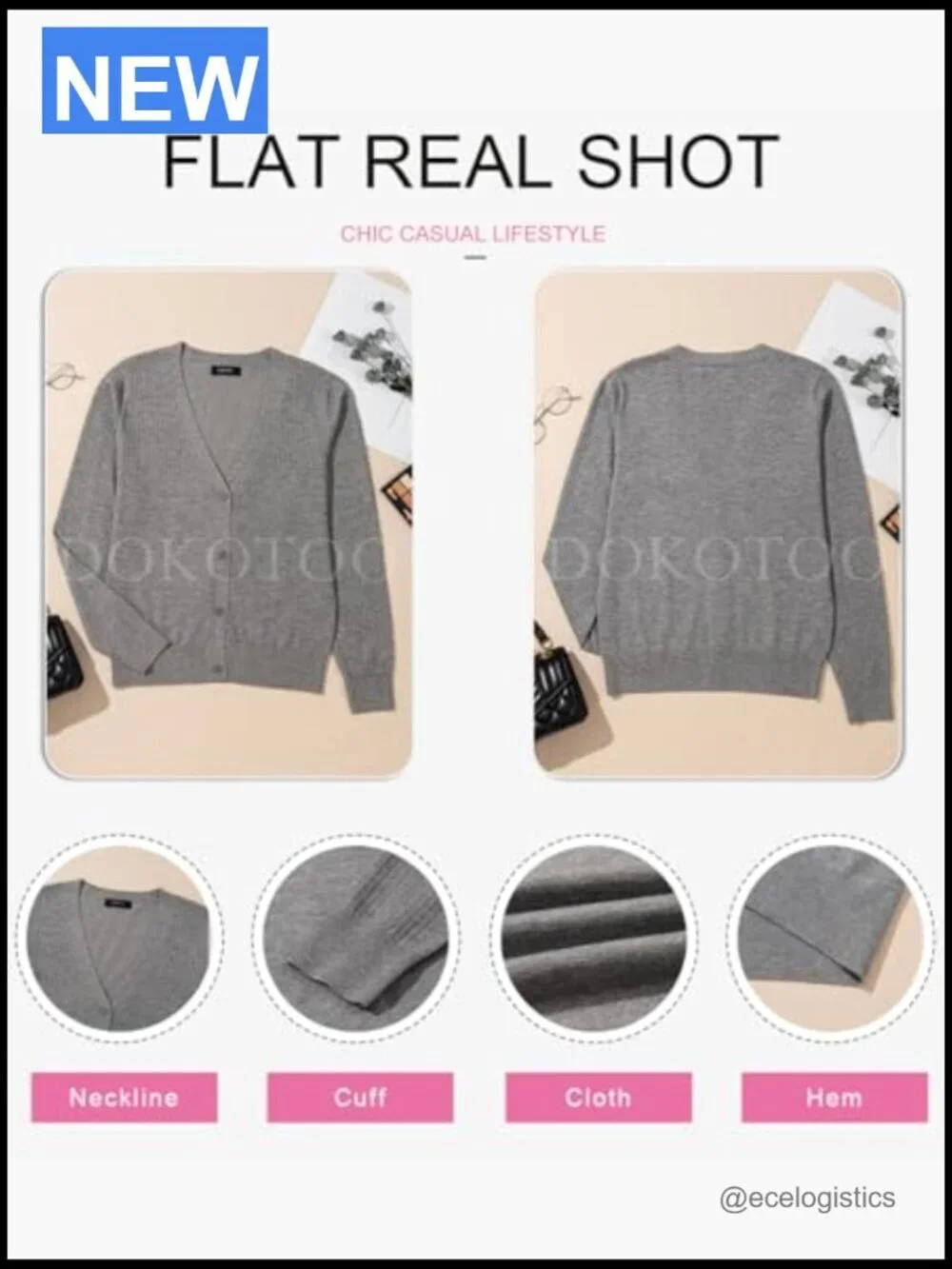 Wool Blend Cardigan Long Sleeve Button Down Knit Top Hollow Out Cozy Loose Fit